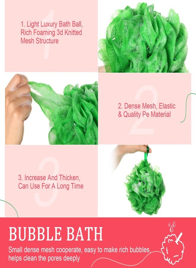 FuWeave مجموعة فوويف الشتوية للاستحمام، 24 قطعة، ليفة زرقاء لتقشير الجسم، إسفنجة استحمام، 50 غرام، كرات شبكية، مجموعة هدايا لحفلات استقبال المولود، مستلزمات استحمام للنساء والرجال - Image 3